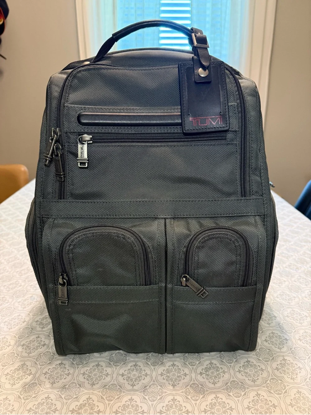 TUMI Compact Laptop Brief Pack Gray